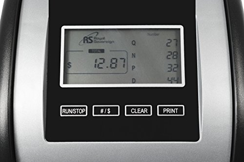 Royal Sovereign 4 Row Electric Coin Counter With Patented Anti-Jam Technology & Digital Counting Display
