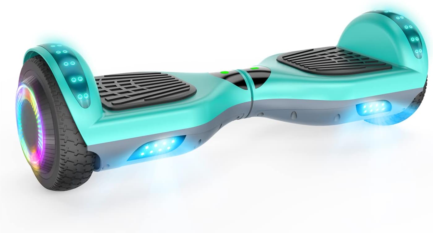 VEVELINE Hoverboard,Self-Balancing Hoverboard with Bluetooth and LED Lights for Kids Ages 6-12