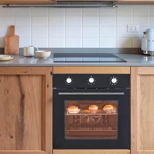 Electric Single Wall Oven 24 Inch, Built-In Electric Ovens With 5 Cooking Functions, Wall Oven, Mechanical Knob Control