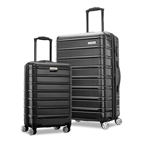 Samsonite Omni 2 Hardside Expandable Luggage with Spinner Wheels, 2-Piece Set (19/24), Lagoon Blue