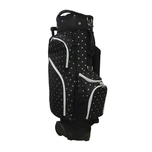 RJ Sports Carter 14 Way Divider Top Transport Golf Cart Bag with Wheels/Handle - Men and Women Wheel Golf Bag