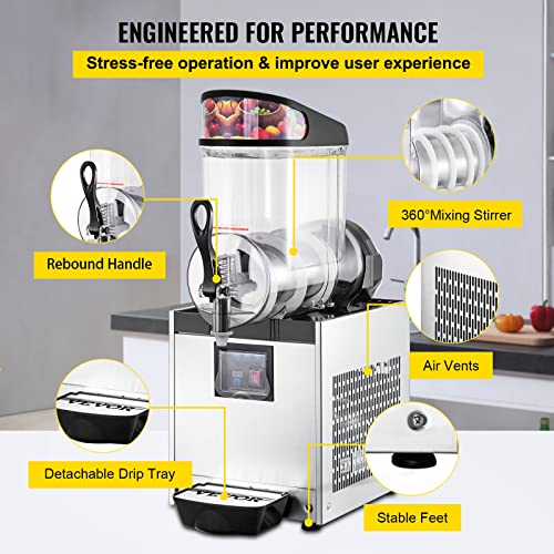 VEVOR Commercial Slushy Machine 12L