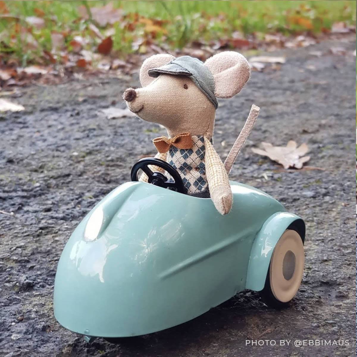 Maileg Mouse Car with Garage - Blue