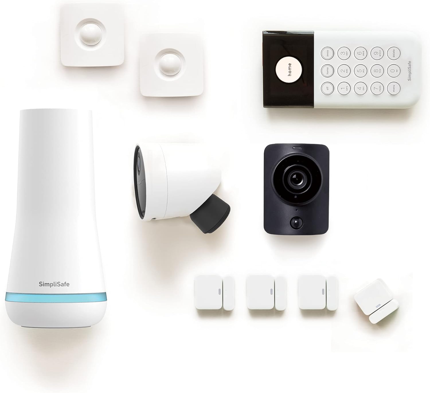 SimpliSafe 12 Piece Wireless Home Security System w/HD Camera - Optional 24/7 Professional Monitoring - No Contract - Compatible with Alexa and Google Assistant