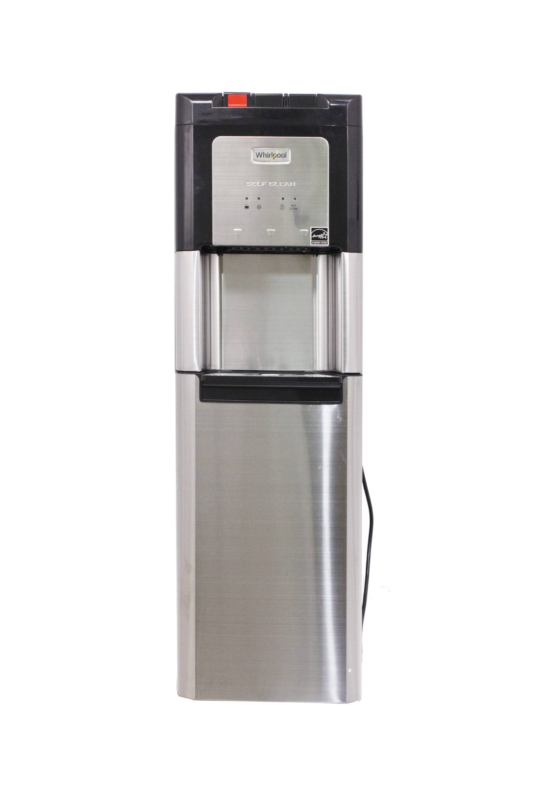 Whirlpool Self-Cleaning, Bottom Loading, Hot, Cool and Cold, Water Dispenser with 4 LED Indicators in Stainless Steel