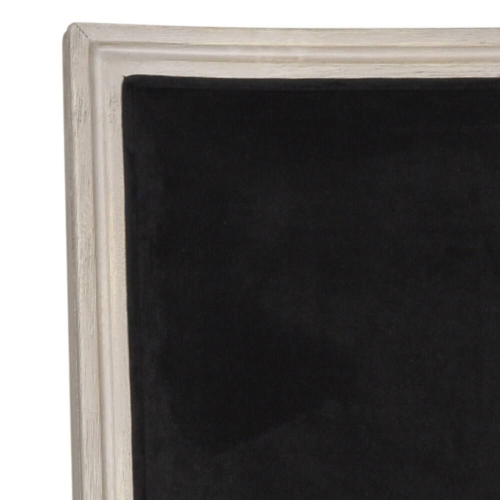 Safavieh Set of 2 Buchanan Black Velvet Side Chair