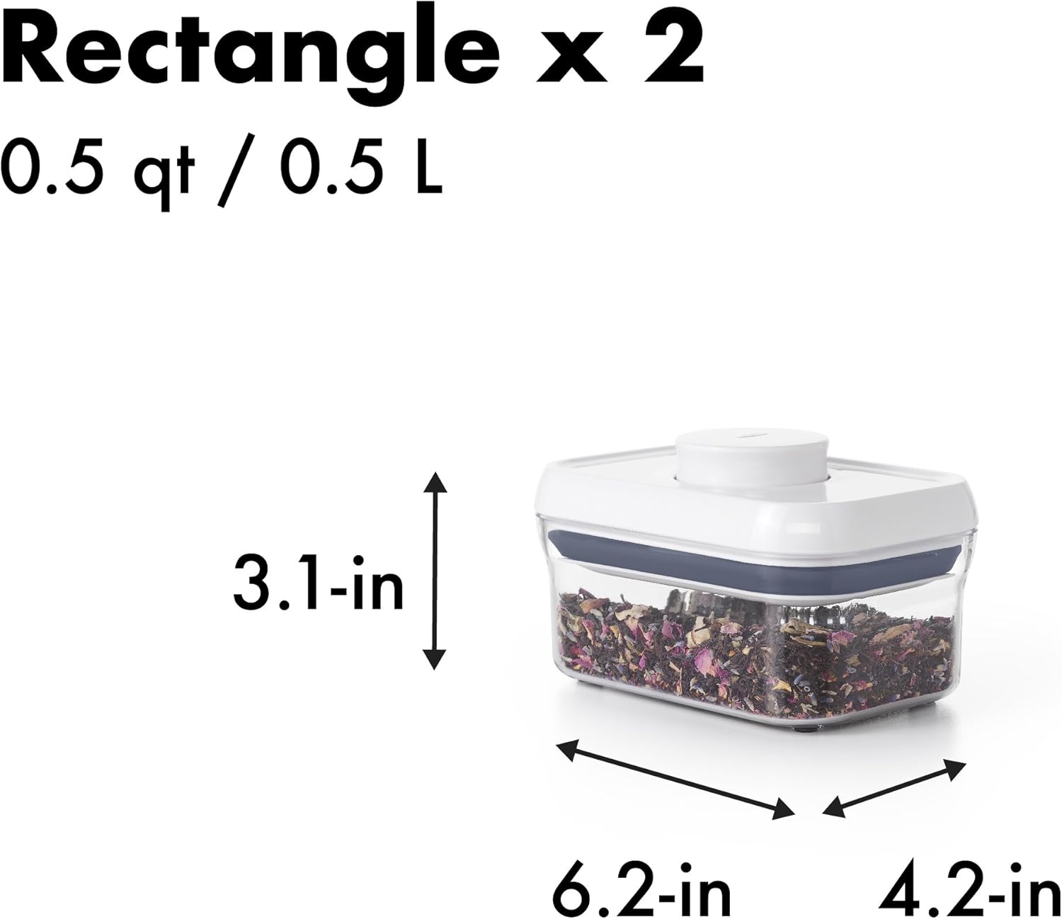OXO Good Grips 10-Piece Airtight Food Storage POP Container Value Set, Standard Packaging,White,10 Piece