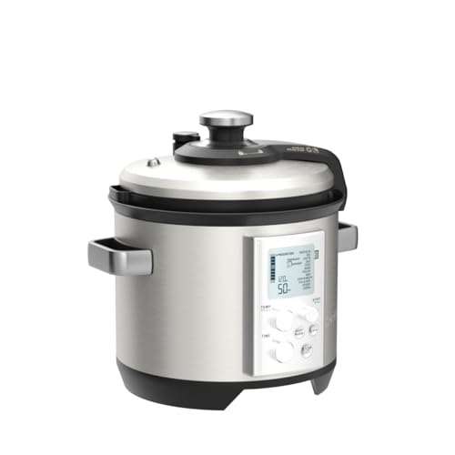 Breville Pro Slow Cooker Slow Cooker, Brushed Stainless Steel Stainless Steel 1100 Watts Digital Round slow cooker