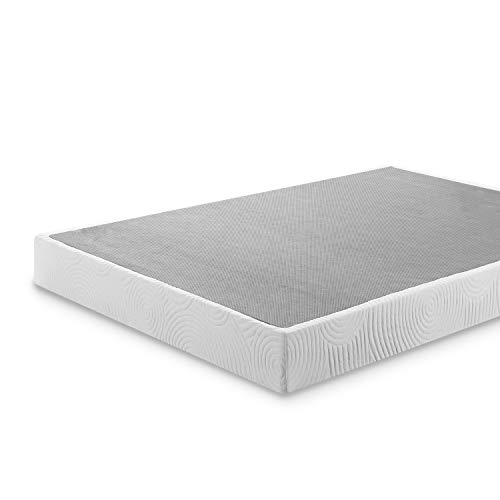 ZINUS Quick Lock Metal Smart Box Spring, 9 Inch Mattress Foundation, Strong Metal Structure, Easy Assembly, Queen, White