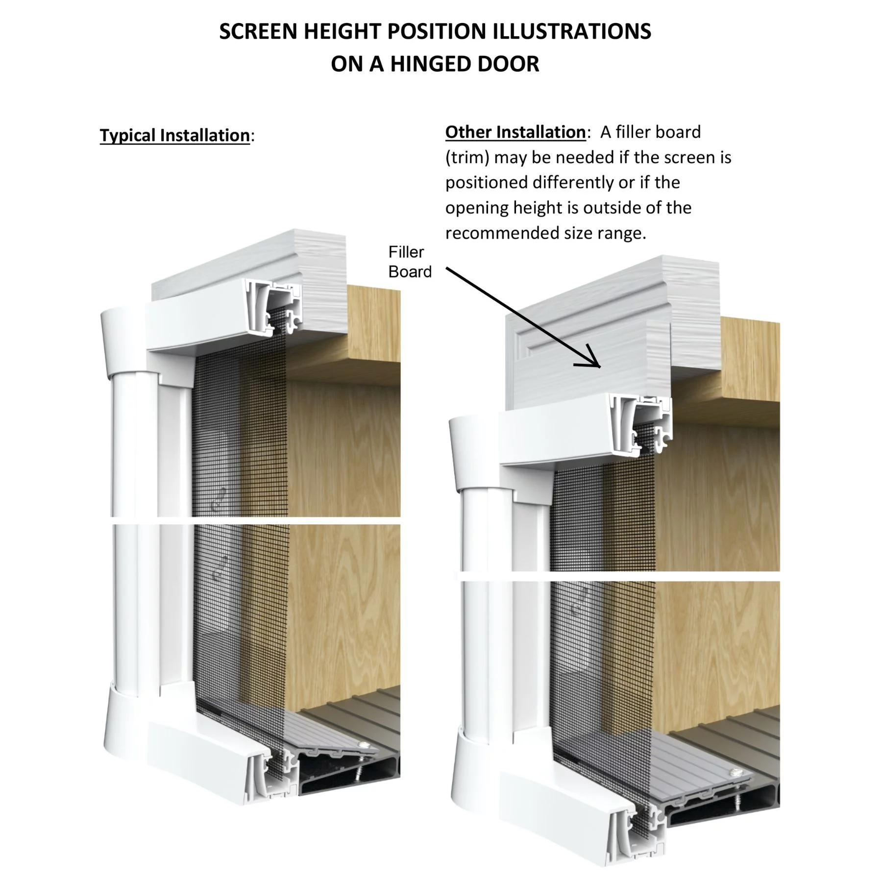 COOL Single Retractable Door Screen-Brown (for 80-in tall x 32-in to 36-in wide doors)