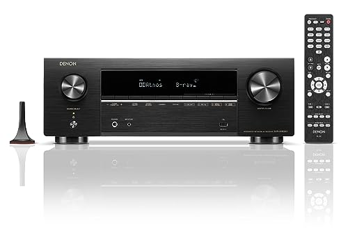 Denon AVR-X3800H 9.4-Ch Receiver - 8K UHD Home Theater AVR (105W X 9) Built-in Bluetooth, Wi-Fi & HEOS Multi-Room Streaming, Dolby Atmos, DTS:X, IMAX Enhanced & Auro 3D