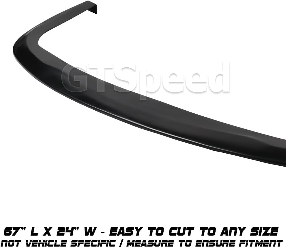 [GT-Speed] Compatible/Replacement for CS Style PU Front Bumper Lip Under Panel Flat Splitter, 1997-2004 Chevrolet Chevy Corvette C5 Pack of 2