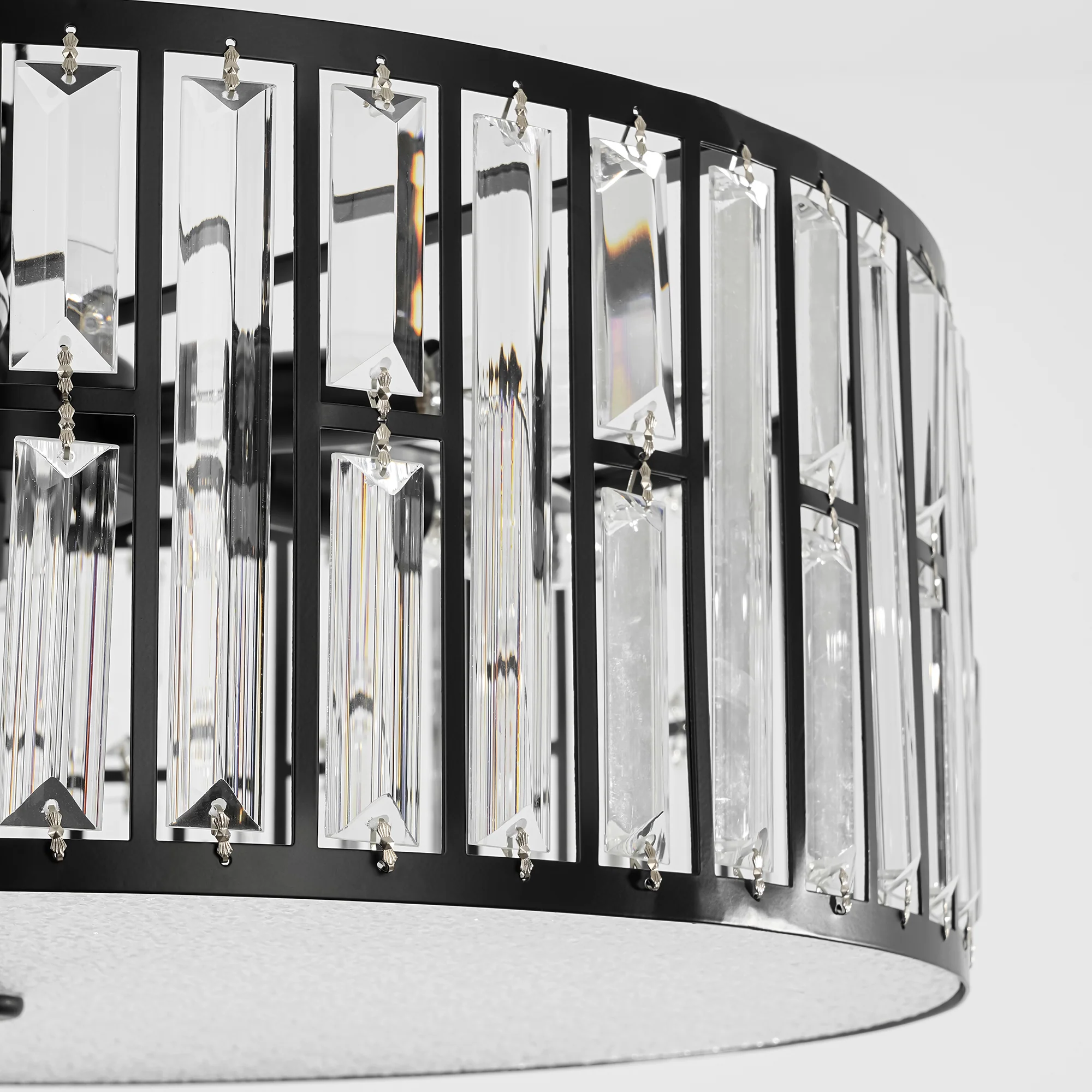 Velroa 6-Light Dimmable Crystal Modern Drum Shaded Chandelier (19)