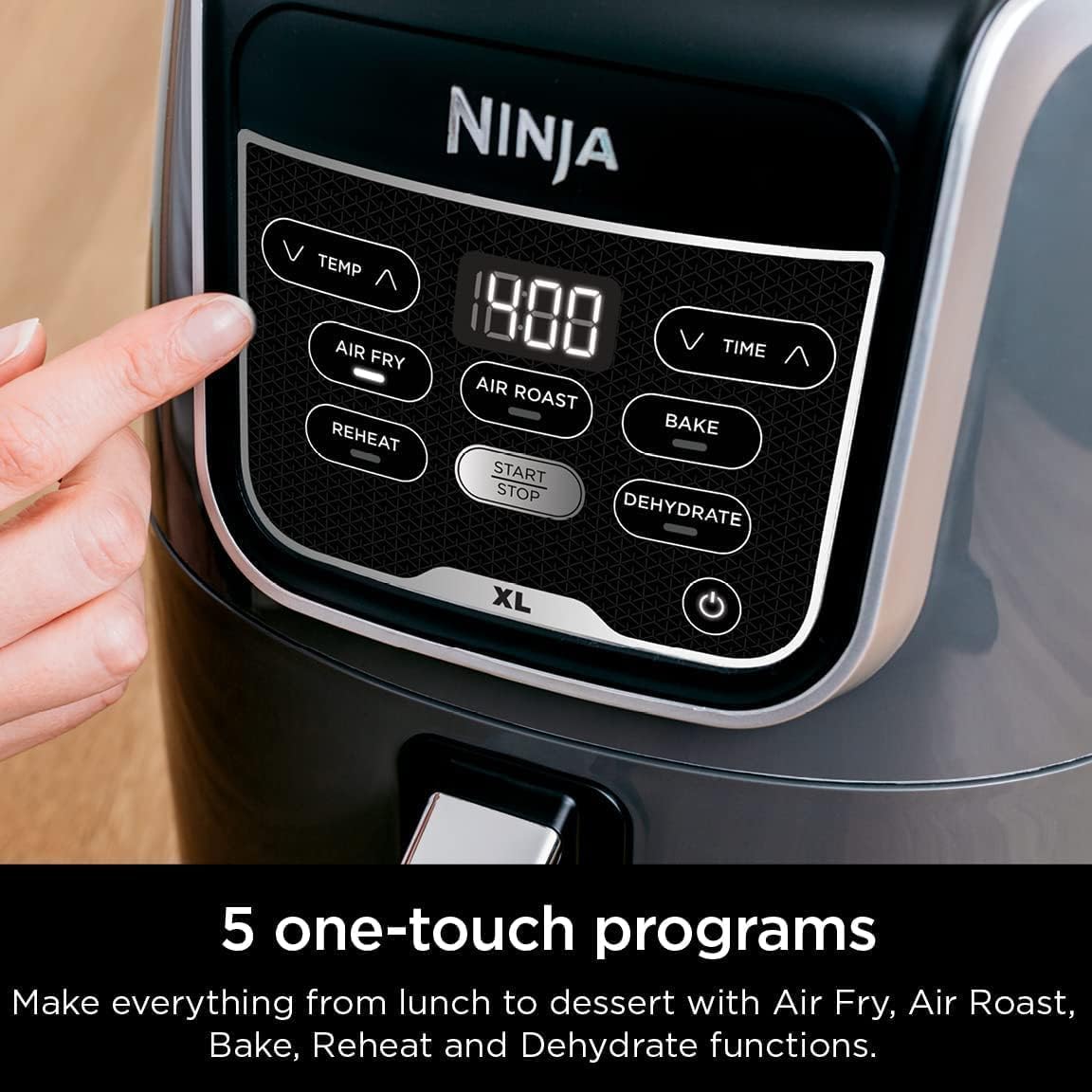 Ninja AF150AMZ Air Fryer - Smart Cooking, Reheats, Dehydrates, and Air Fries with Large Capacity