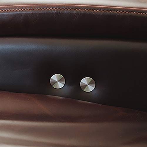 Svago ZGR Newton SV-630 Dual Power Infinite Position Zero Anti Gravity Recliner Chair with Heat and Air Massage - Coffee Mahogany Brown Top Grain Leather