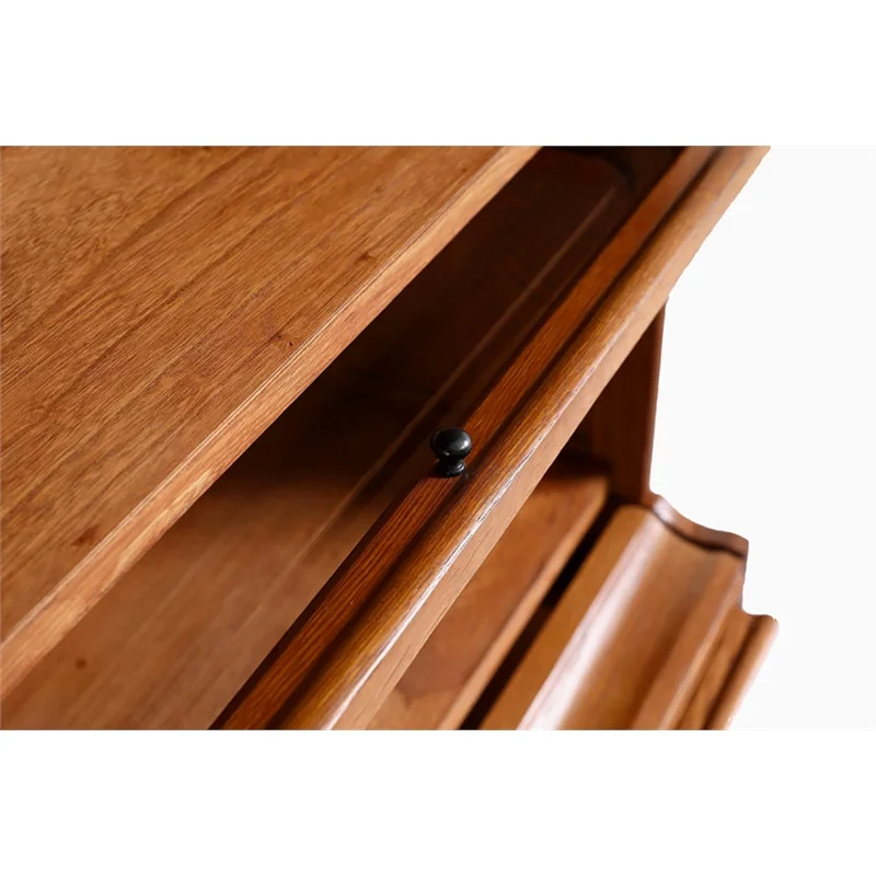 Crafters and Weavers Arts and Crafts 5-Stack Wood Barrister Bookcase in Cherry