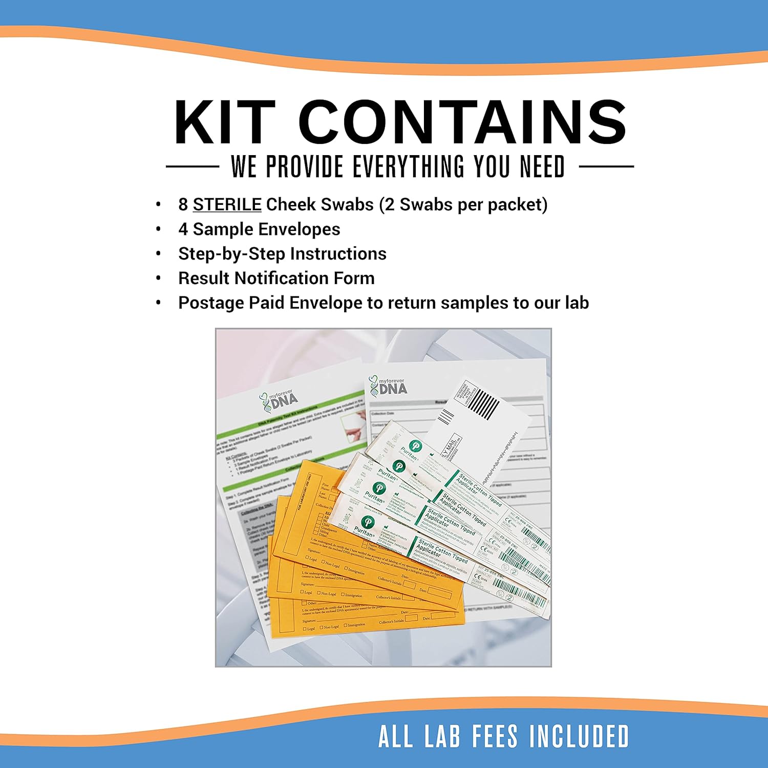 My Forever DNA - Grandparent DNA Test Kit▪ Includes All Lab Fees & Shipping to Lab ▪ 46 (Genetic) DNA Marker Test ▪ ACCURATE & CONFIDENTIAL