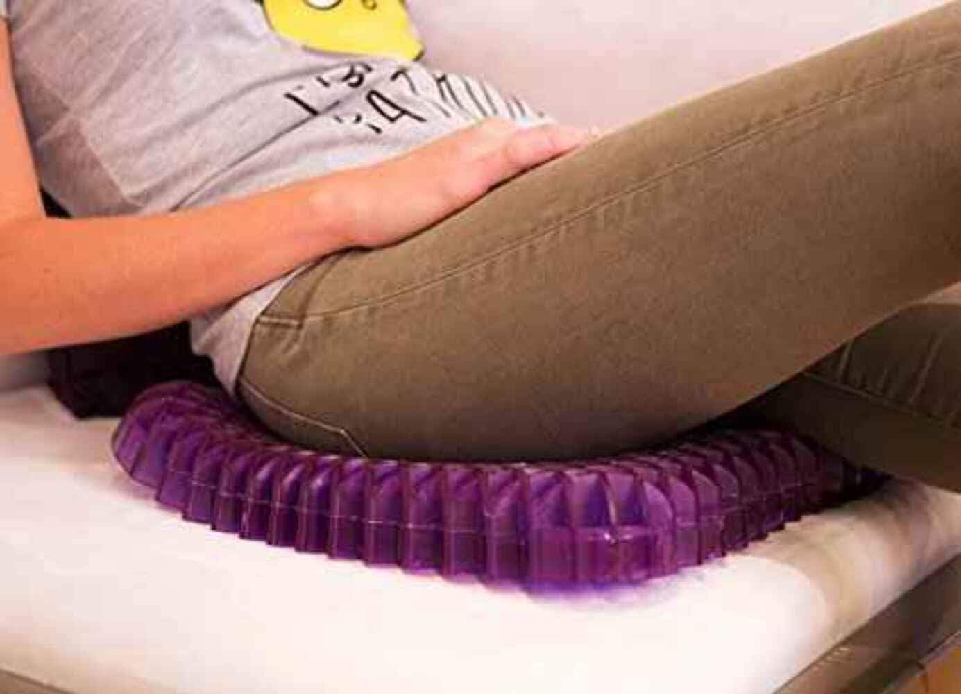 Purple Royal Seat Cushion - Seat Cushion for The Car Or Office Chair - Temperature Neutral Grid