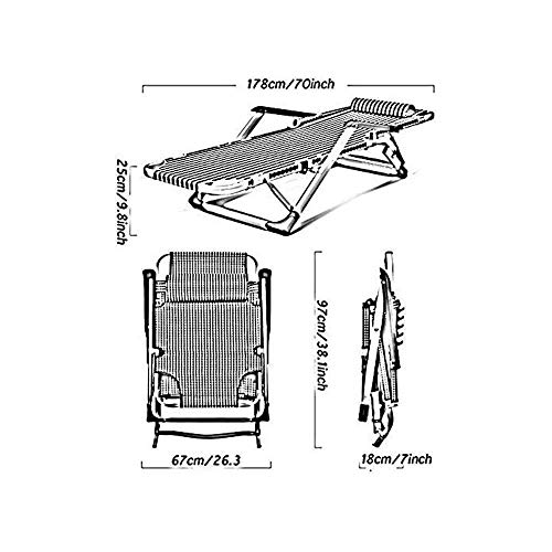 Zero Gravity Chair, Adjustable Patio Lounge Recliners Folding Zero Gravity Patio Lounge Chair Sun Pool Lawn Chaise for Pool Outdoor (A) Vision