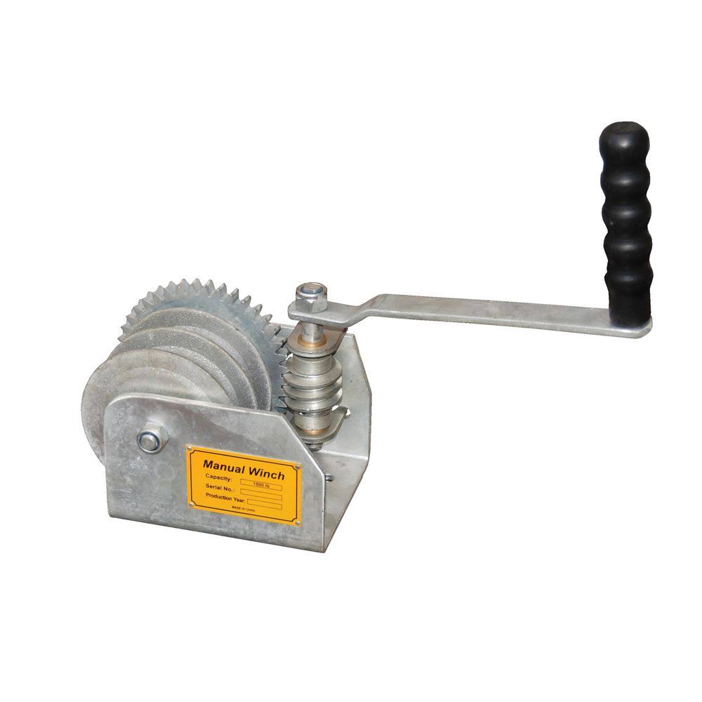 Vestil WALL-D Wall Mounted Hand Winch - Double