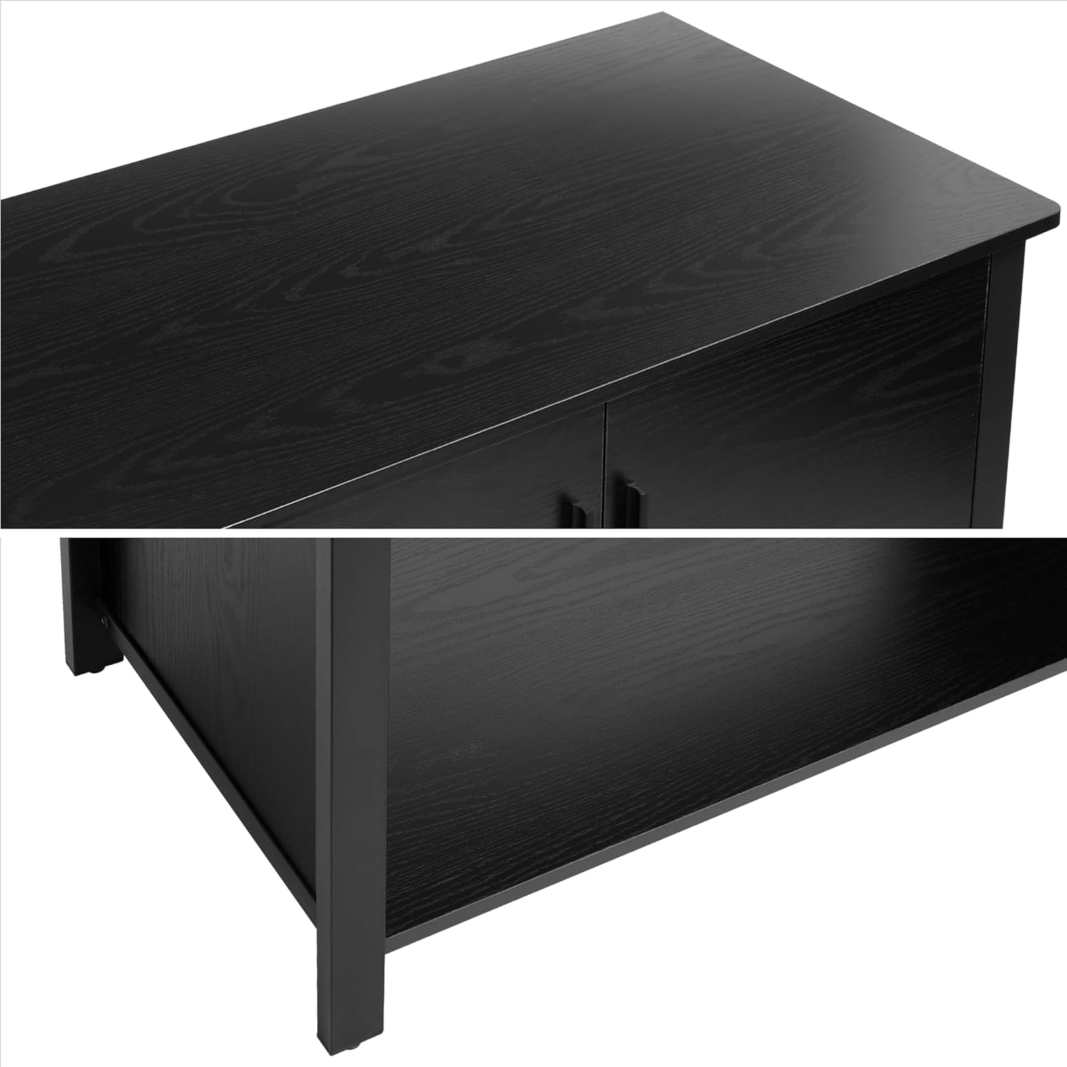 Aquarium Stand with Cabinet, 40-50 Gallon Fish Tank Stand, Turtle Reptile Terrariums Stand, Metal Frame 990 Pounds Load Capacity, 18.9" D x 36.6" W x 32" H