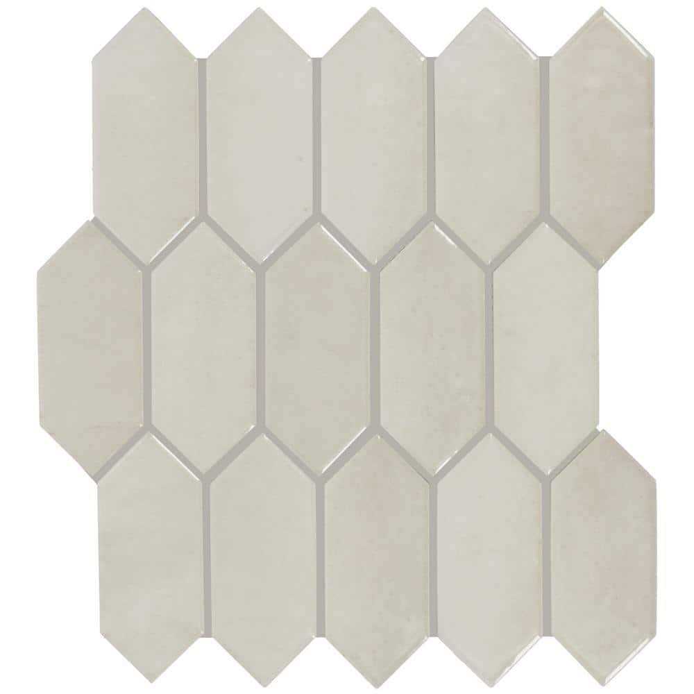 Daltile Miramo 12 in. x 11 in. Glazed Ceramic Picket Mosaic Tile - Shop Hardware Tools Online Store