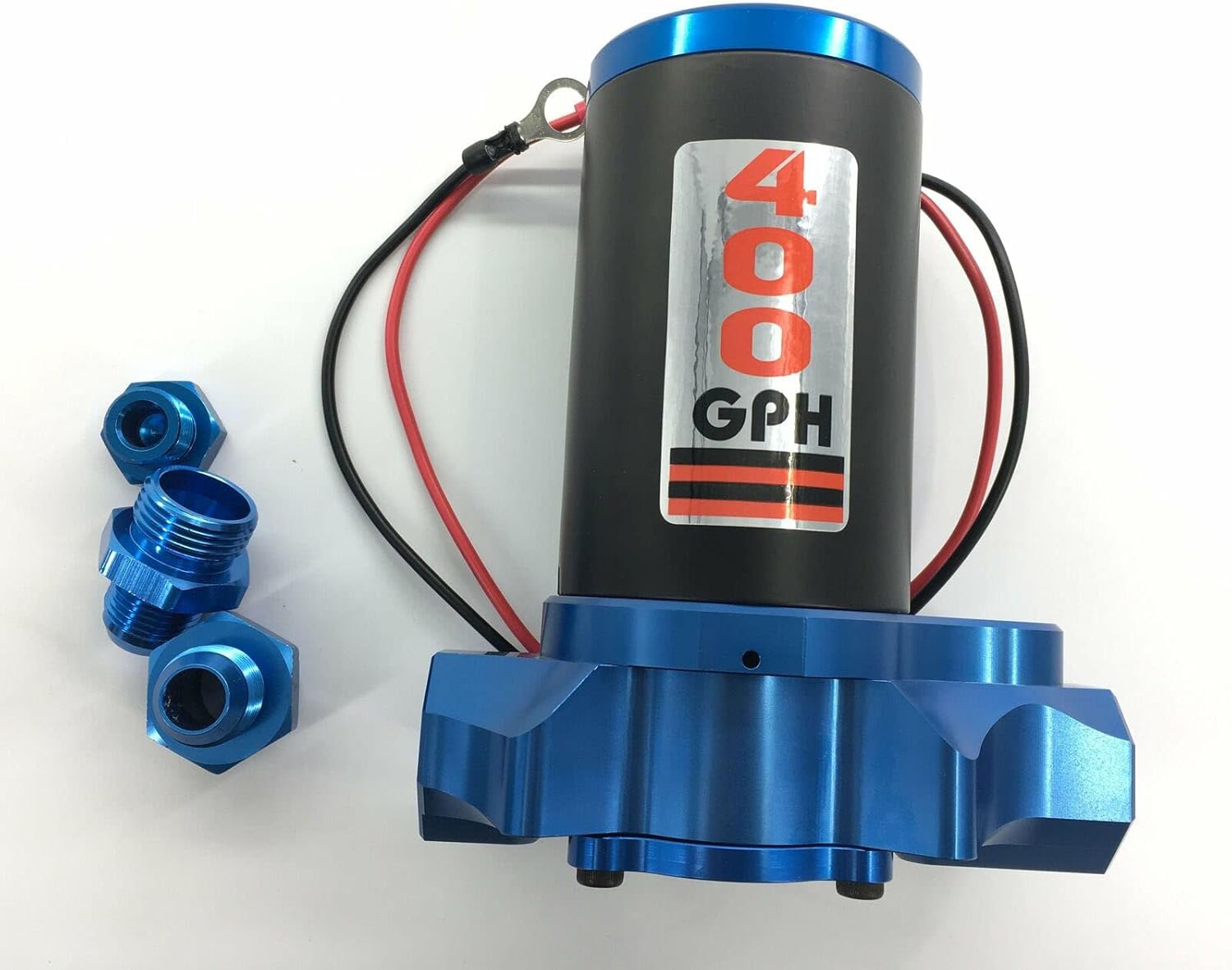 400 GPH Electric Fuel Pump Billet Electric Gas Alcohol Pump W/ By pass Street Racing