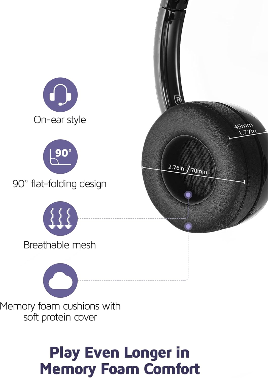 Headset with Microphone for PC, Quality 3.5mm/USB Headset with Microphone Noise Canceling for Laptop, Computer Headset with Mute/Sidetone, USB Headphones with Microphone Long Cord for Zoom MS Teams