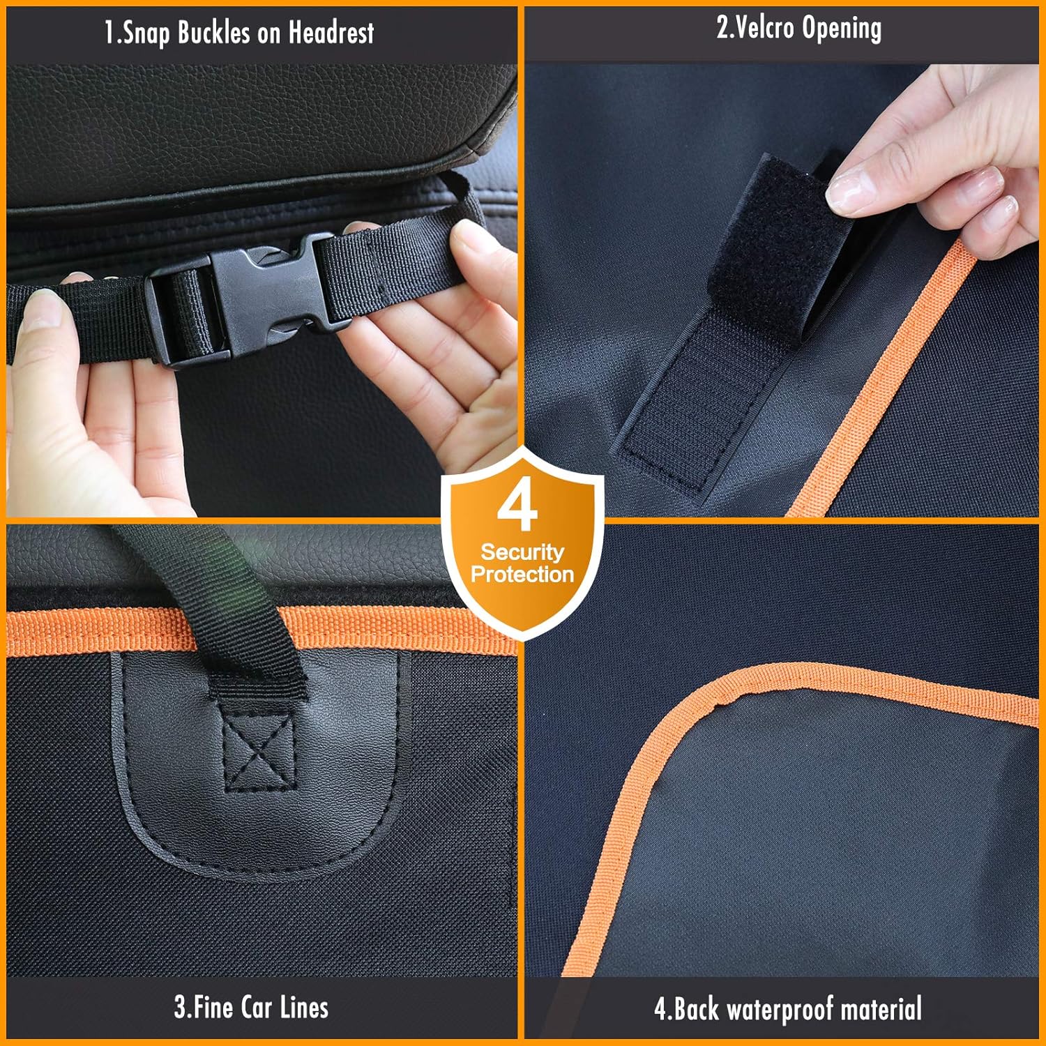 Pet Cargo Cover Liner for Car and SUV,Van & Jeep Washable, Waterproof Nonslip Trunk Free Pet Barrier Universal Pet Seat Cover (Yellow)