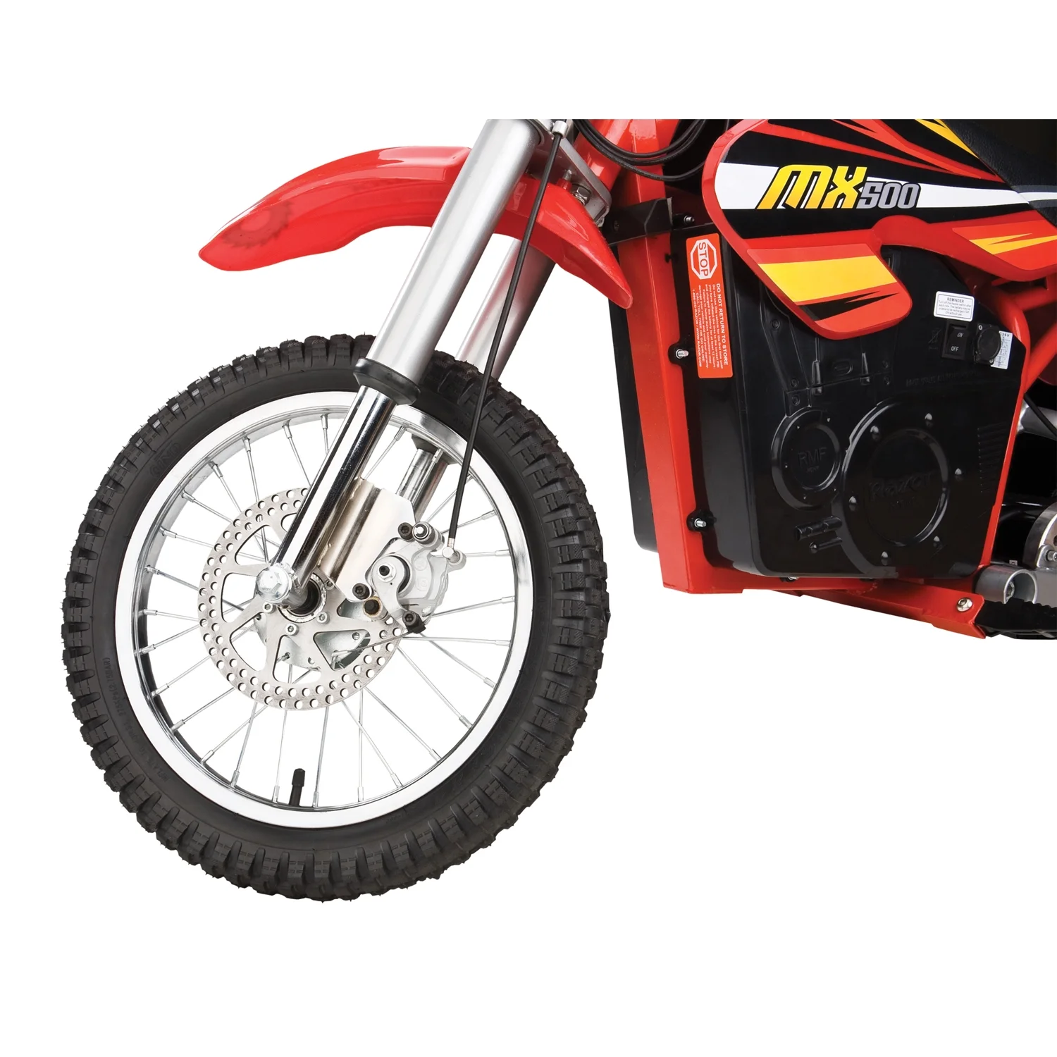 Razor MX500 Kids Dirt Rocket Supercross 15 MPH Electric Bike Motorcycle, Red