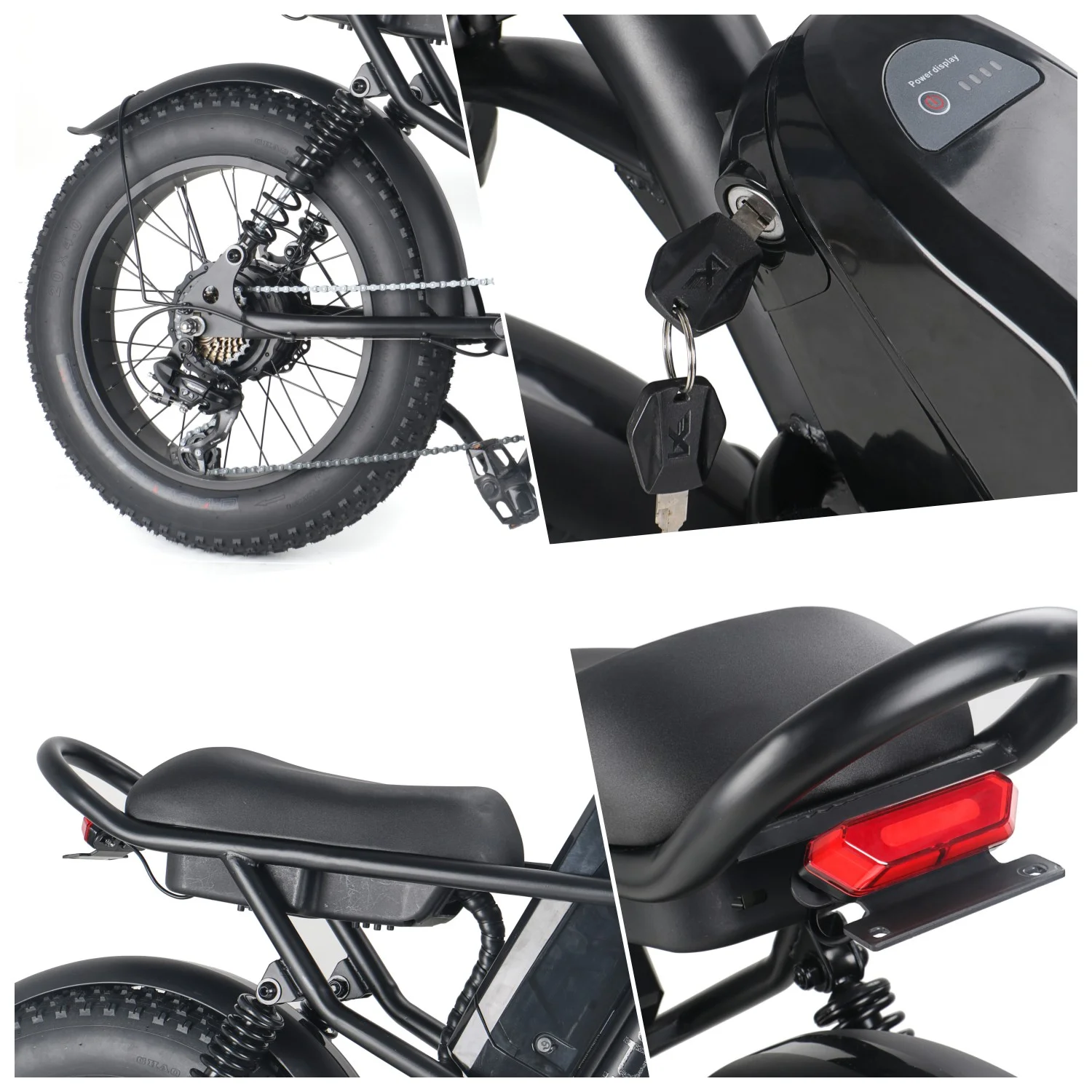 Electric Bike, 20" x 4.0 Electric Bike for Adults with 750W Brushless Motor, 48V 15.6Ah Removable Battery, Shimano 7-Speed Transmission UL Certified
