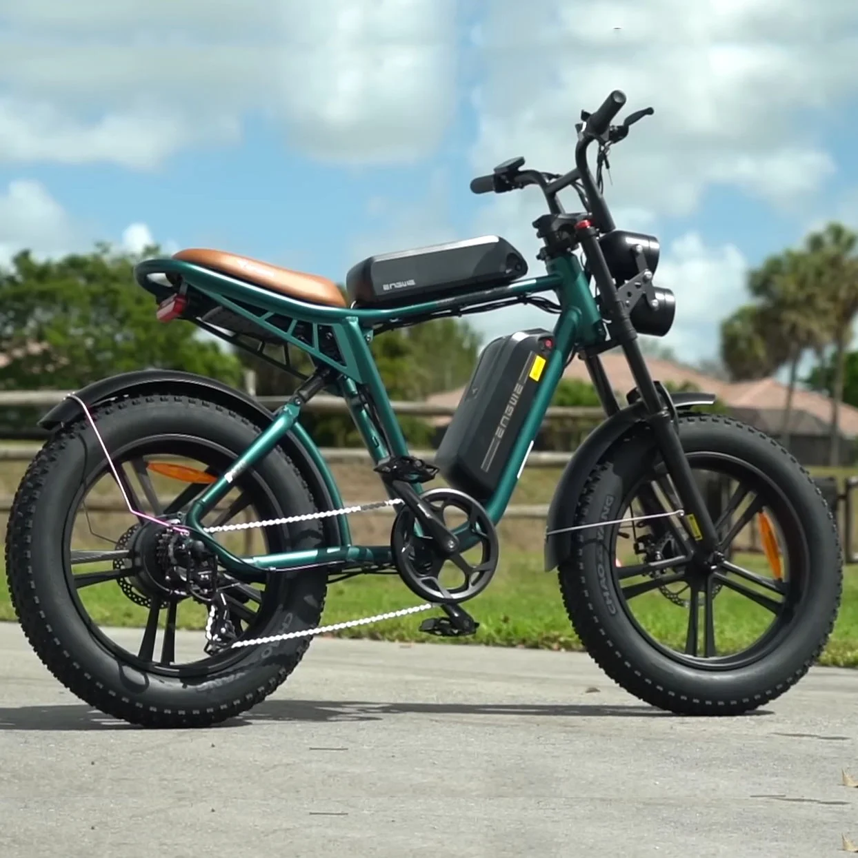 ENGWE Electric Bike 750W 20" Fat Tire Electric Bicycle, with 48V/26Ah Battery, 28MPH, 7-Speed E-Bikes for Men, Full Suspension Electric Mountain Bike