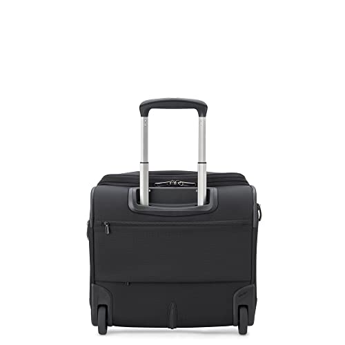 DELSEY Paris Helium DLX Softside Luggage Under-Seater with 2 Wheels, Navy Blue, Carry on 16 Inch