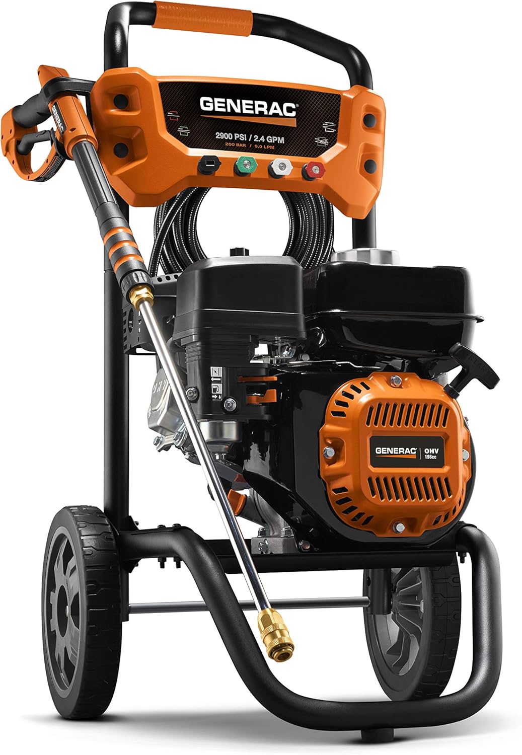 Generac OneWash 3,100 PSI 70191 Pressure Washer, Black, Orange