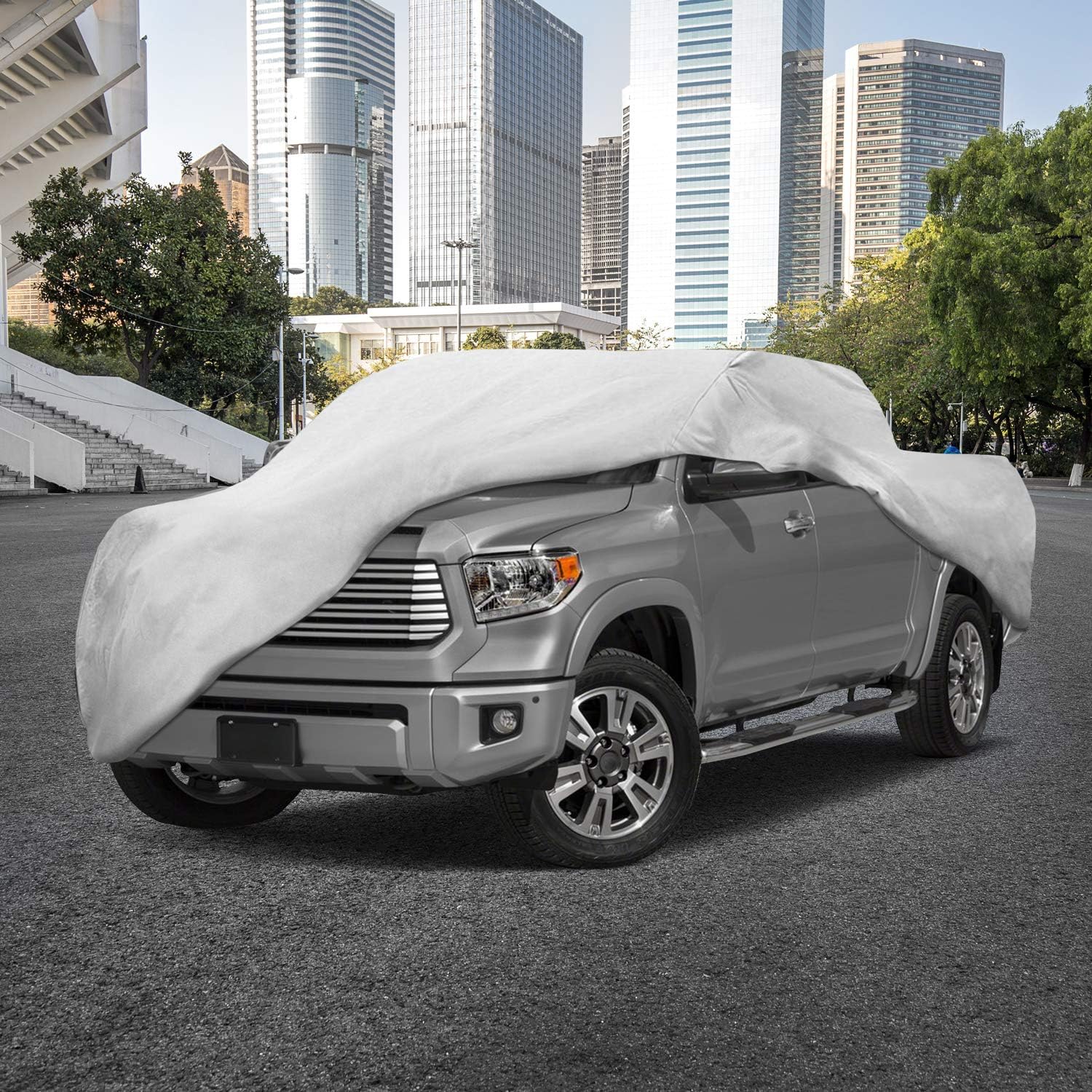Motor Trend T-800 Truck Cover for Ford F-150 2001-2019 Super Crew/Cab Short Bed Custom Fit All Weather Waterproof Pickup Protection