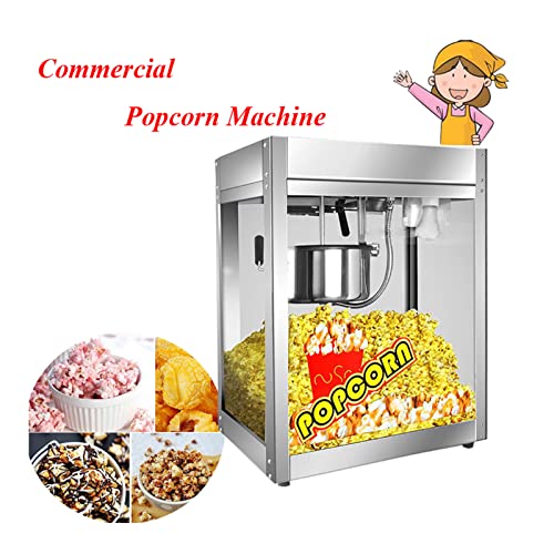 Popcorn Machine,Retro Popcorn Maker, Hot Air Popcorn Machine, 1300W Hot Air Commercial Popcorn Popper with Measuring Cup, Fast Popping, for Party Christmas and Movie Nights