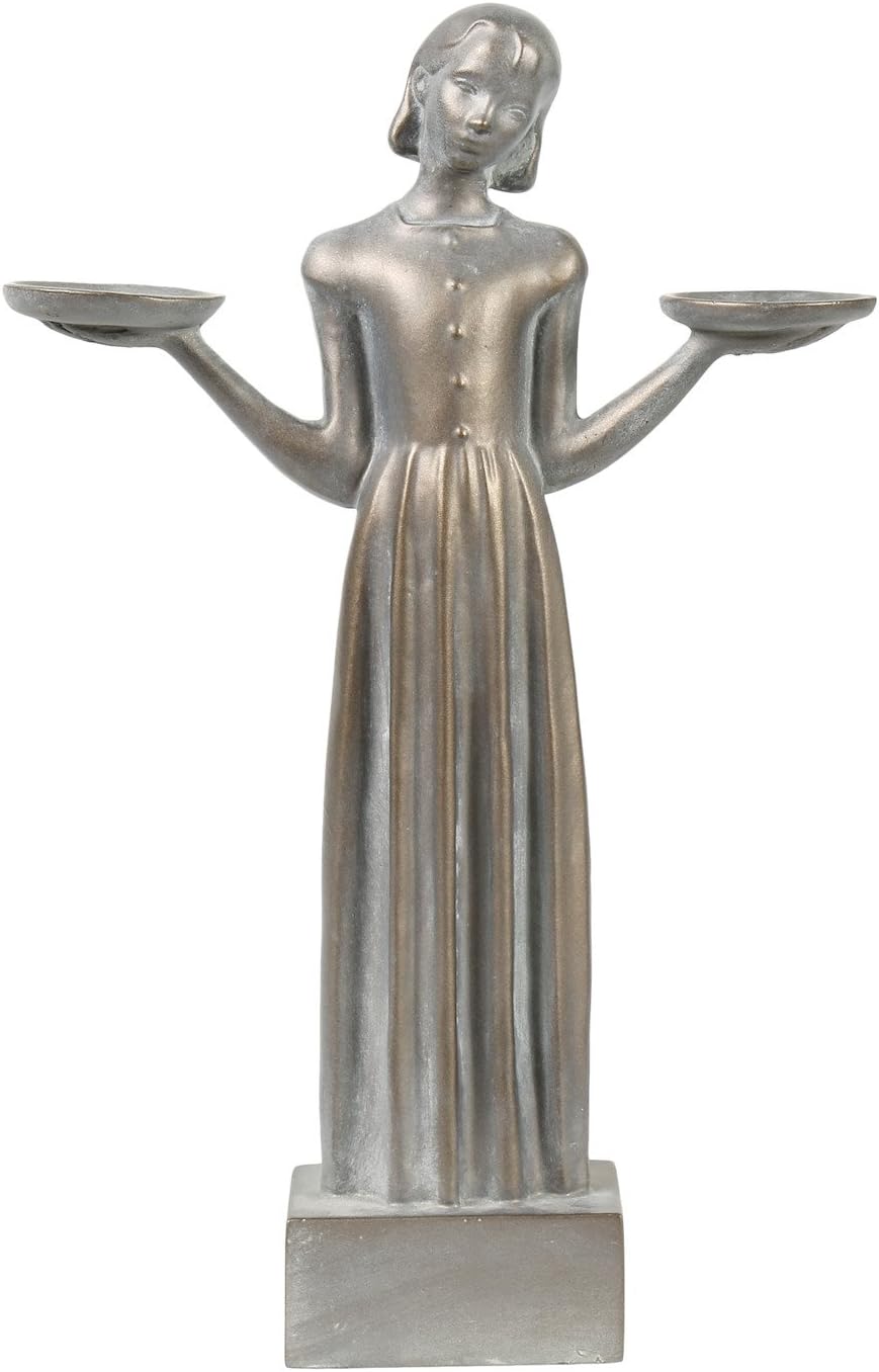 Outdoor Garden Sculpture - Savannah's Bird Girl Statue (Small - 15")