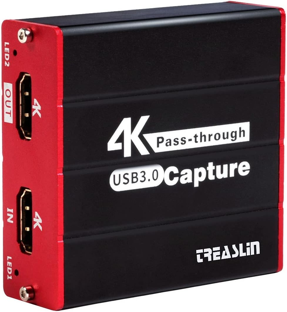 TreasLin Video Tape to Digital CVBS S-Video HDMI Capture Video Digital Format from VCR's, AV, RCA, 8mm Film Hi8 Tape Player Cassette Camcorder Mini Dv Old Music Player Pack of 2