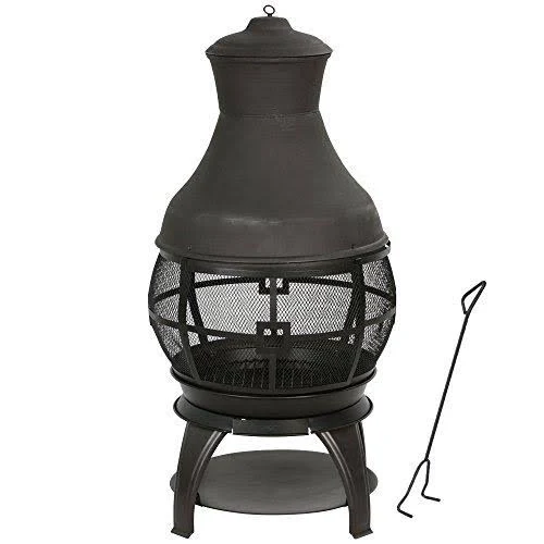 HEATMAXX 45 in. Cast Iron Chiminea