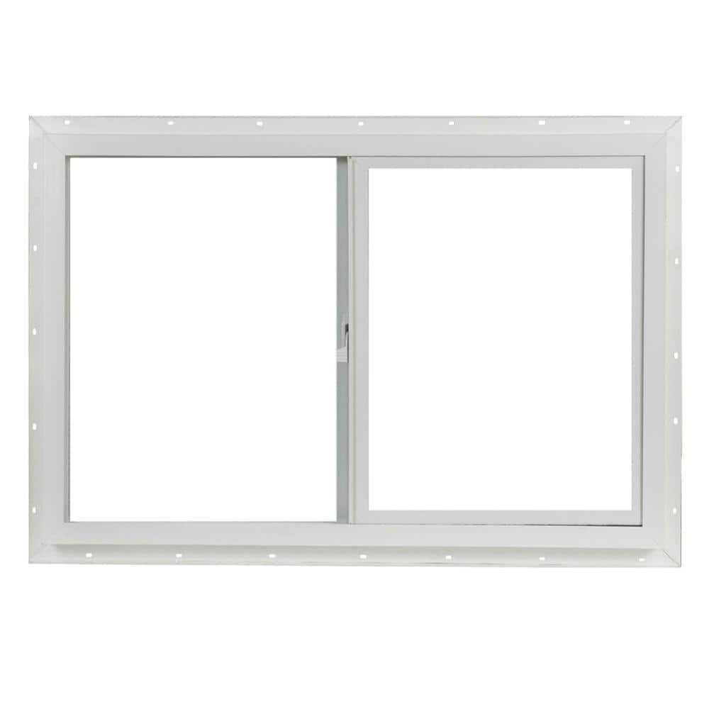 TAFCO Windows 35.5 in. x 23.5 in. Utility Left-Hand Single Slider Vinyl Window Dual Pane Insulated Glass and Screen - Shop Hardware Tools Online Store