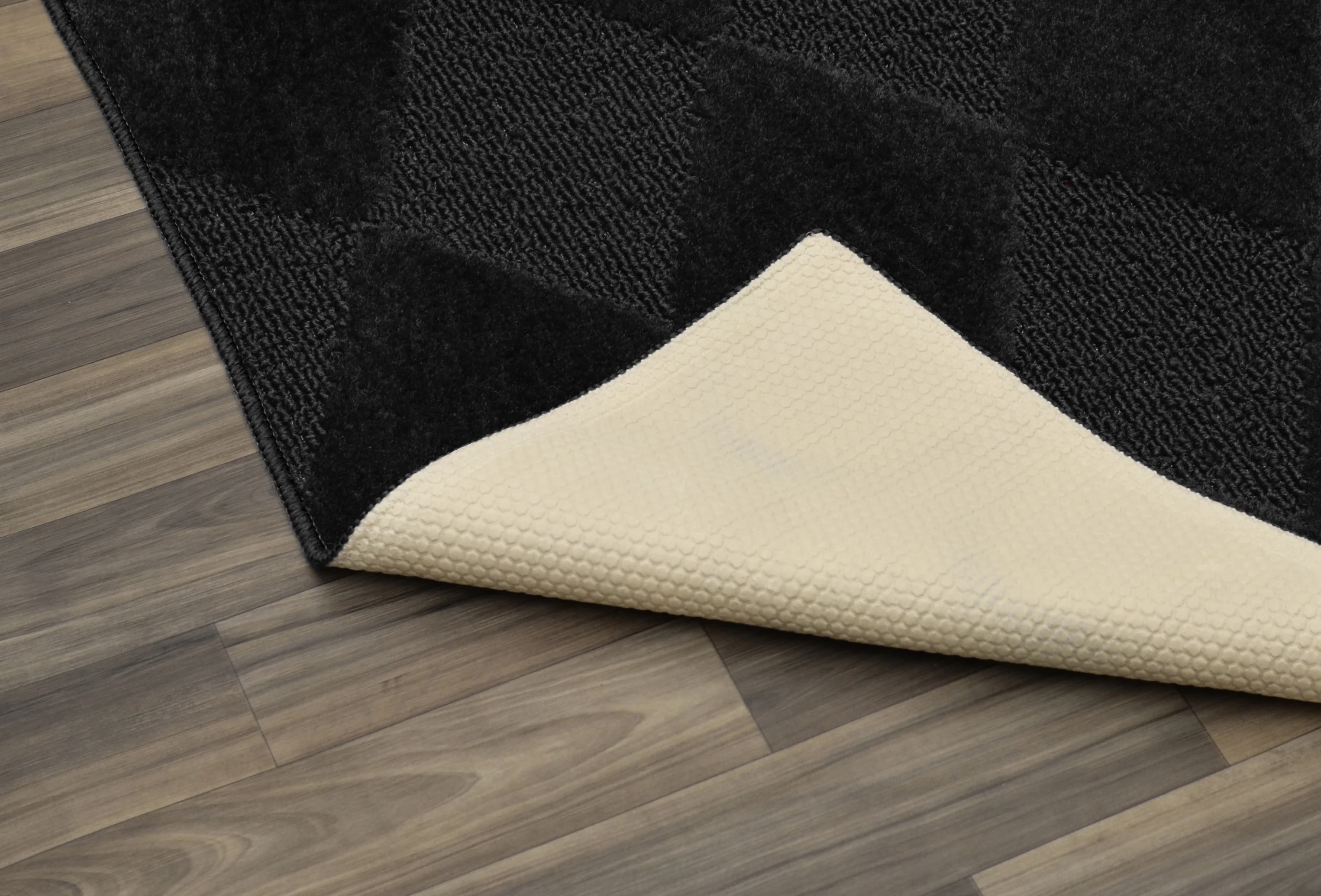 Garland Rug Diamond 7 ft. 6 in. x 9 ft. 6 in. Large Area Rug Black