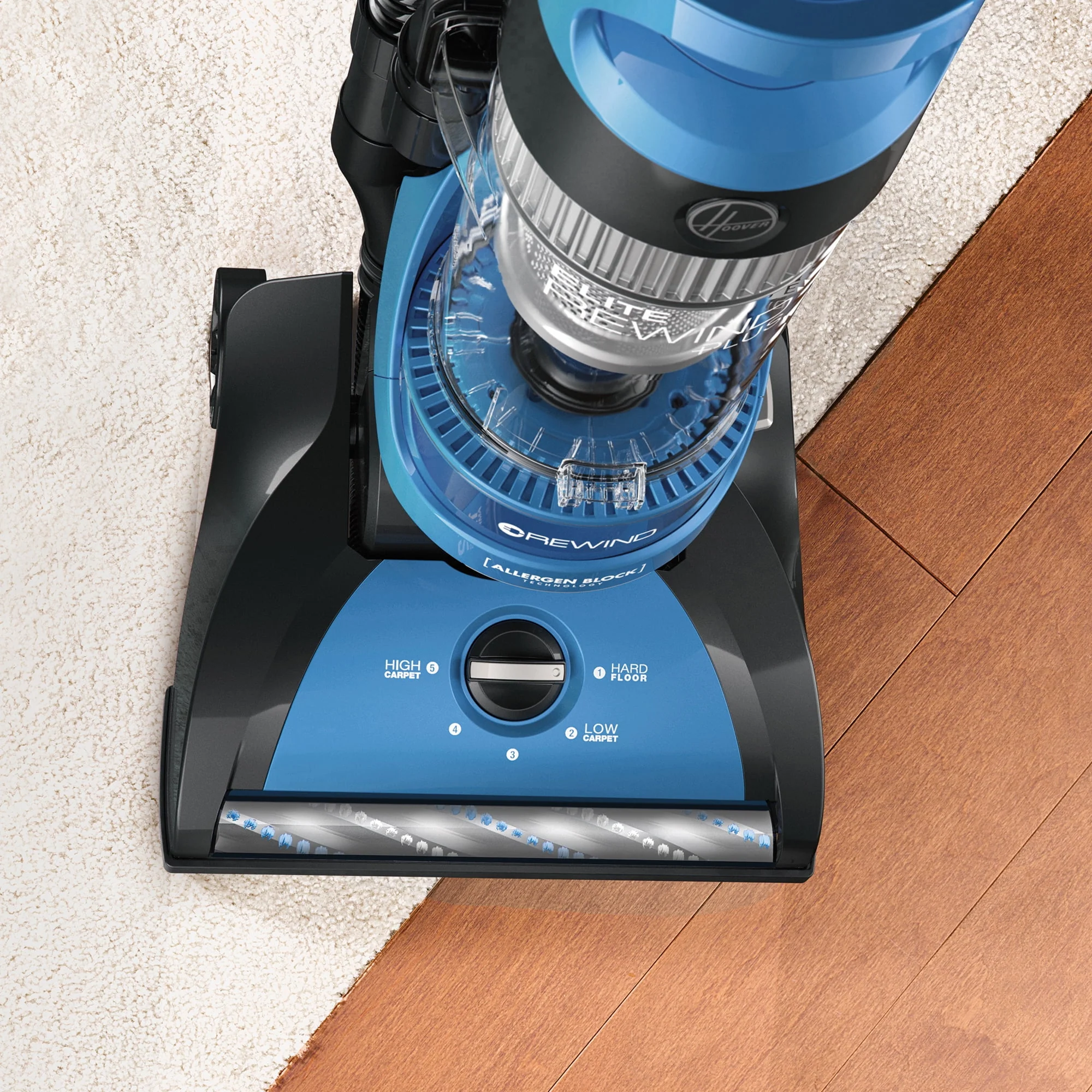 Hoover Elite Rewind Plus Upright Vacuum Cleaner with HEPA Media, UH71200, New