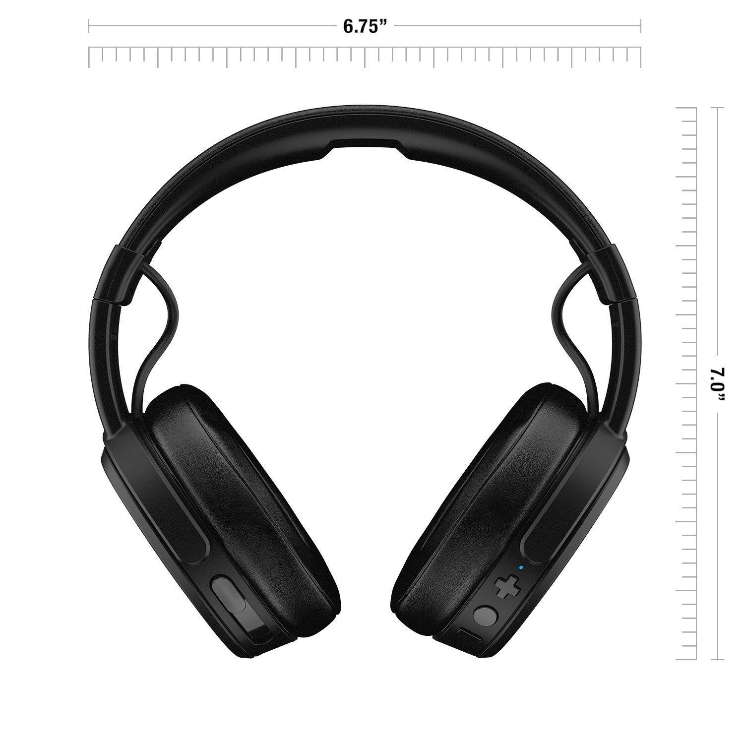 Skullcandy Crusher Bluetooth Wireless Over-Ear Headphones with Mic - Black/Coral