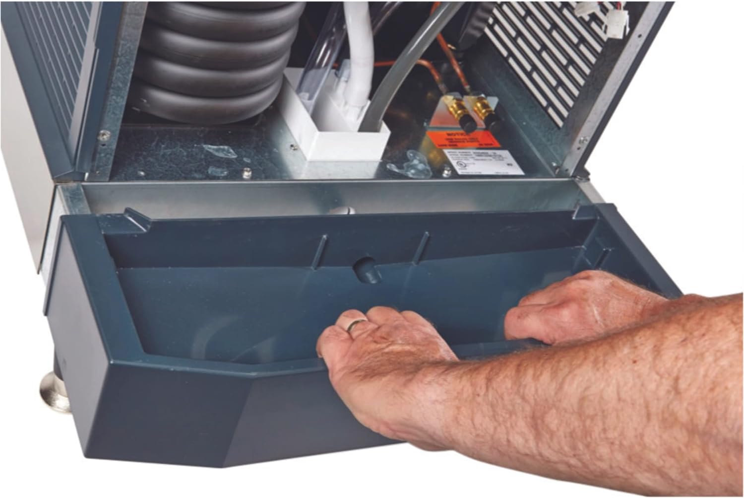 Scotsman HID540A-1 Meridian Countertop Air Cooled Ice Machine and Water Dispenser - 40 lb. Bin Storage