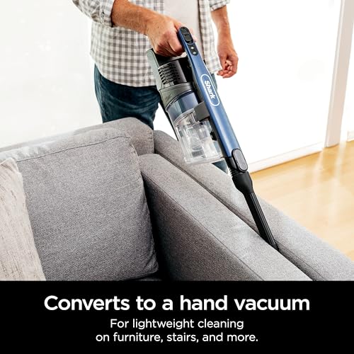 Shark | Pet Cordless Vacuum Cleaner | LED Headlights | Removable Handheld Vacuum for Pet Hair | Crevice Tool & Pet Multi-Tool Included | 40min Runtime | For Carpet & Hard Floors | Grey | IX141