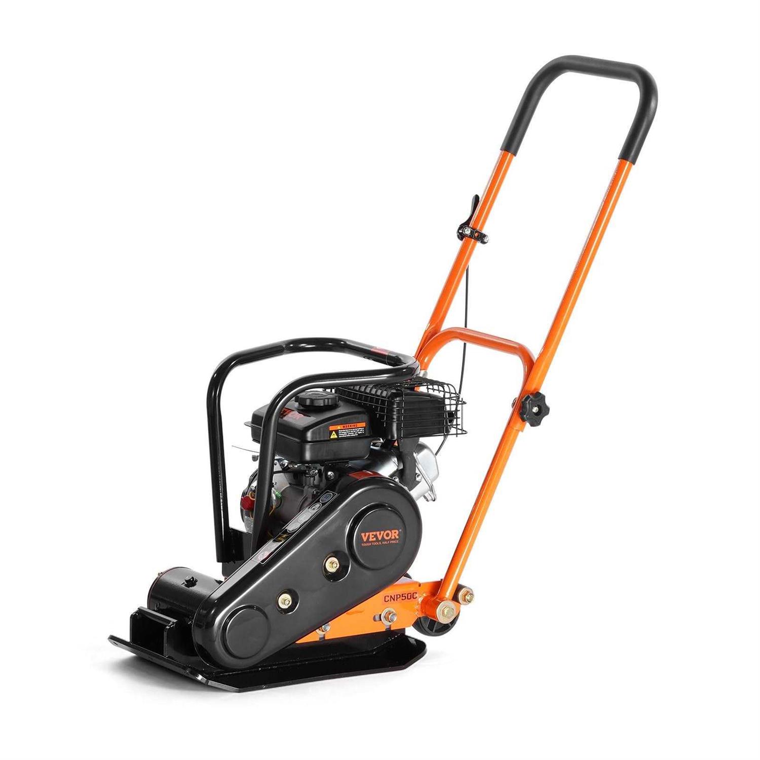 VEVOR Plate Compactor 2.8 HP 78.5cc Gas Engine 5,250 Vpm 1,920 lbs Force Vibratory Compaction Tamper with 18.7 x 11.8 inch Plate for Walkways - Shop Hardware Tools Online Store