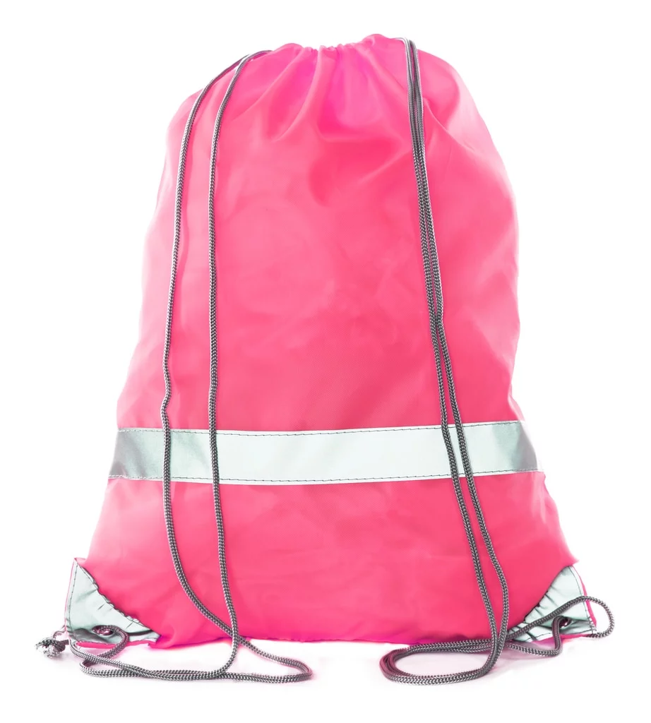 Mato & Hash Reflective Cinch Bag | High Visability | Great For Runners & Events - 20PK Shock Pink CA2525 - Curated Treasures Market