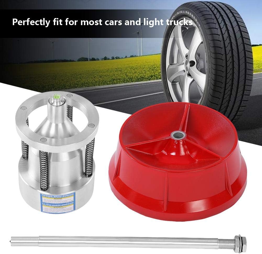 1 Pcs Portable Wheel Balancer,Car Truck Portable Hubs Wheel Tire Balancer Bubble Level Heavy Duty Rim For Most Cars and Light Trucks