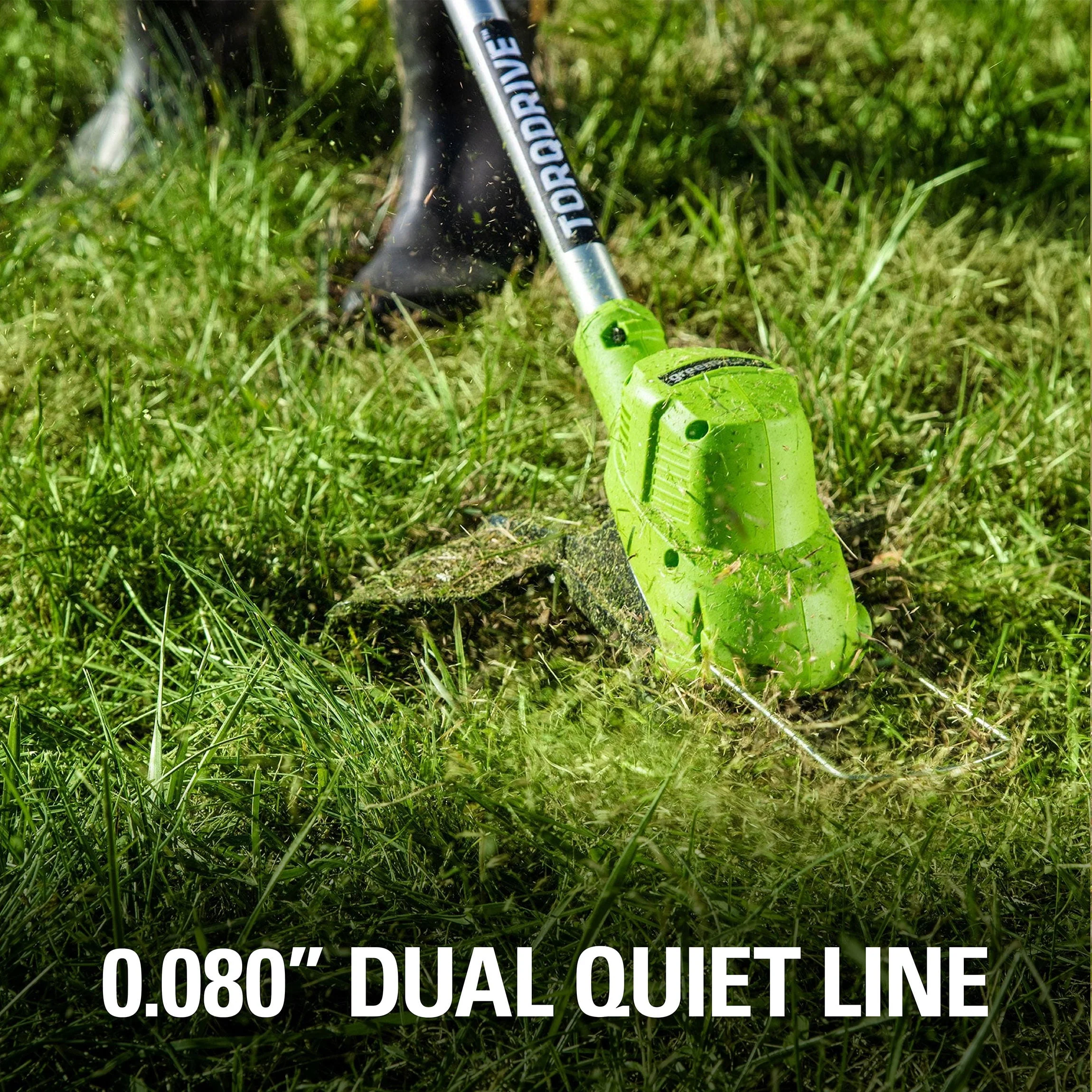 Greenworks 40V 15 Straight Shaft String Trimmer with 2.5 Ah Battery and Charger, 2111802
