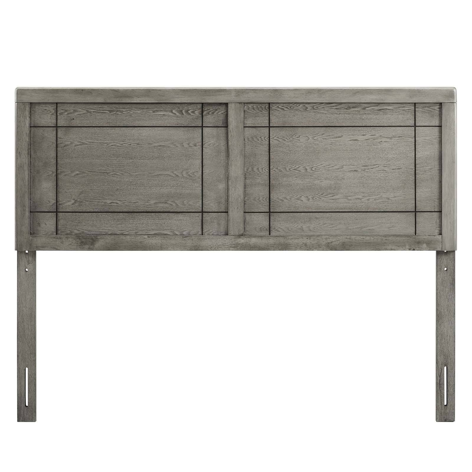 Modway Archie Queen Headboard Gray Wood